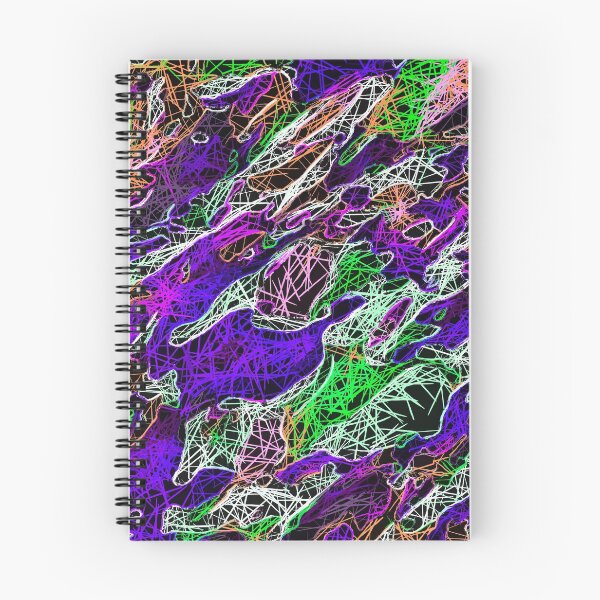 Item preview, psychedelic rotten sketching texture abstract background in purple blue green designed and sold by Mrvell.