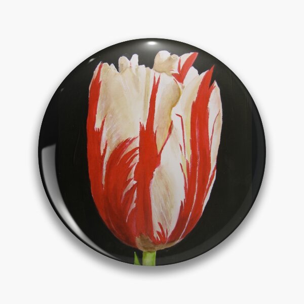 Item preview, Red and White Tulip designed and sold by PaintedbyCarol.