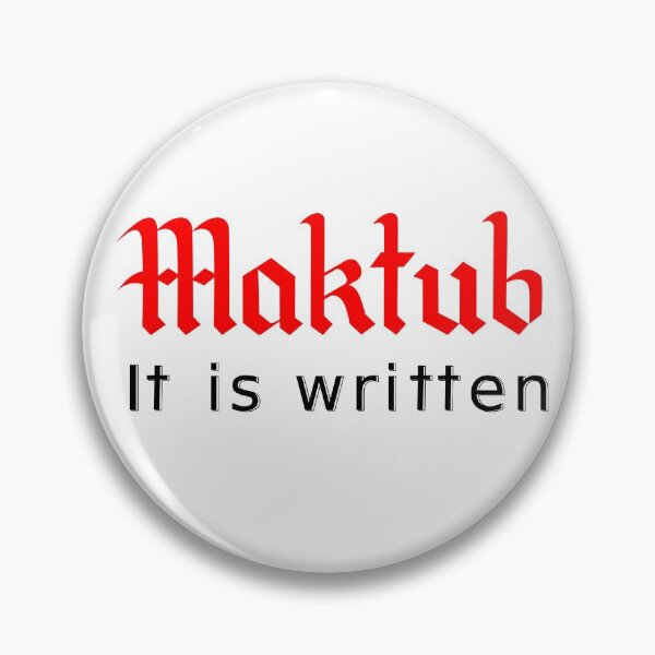 Item preview, Maktub sign designed and sold by Javier Narváez Solarte.