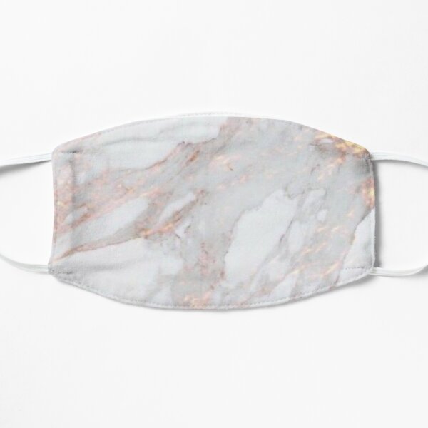 Iridescent Rose Gold Marble Mask Mask