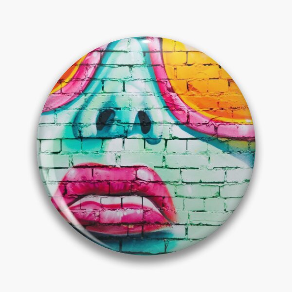 Item preview, Woman graffiti wall face mask  designed and sold by Tropical Blood.