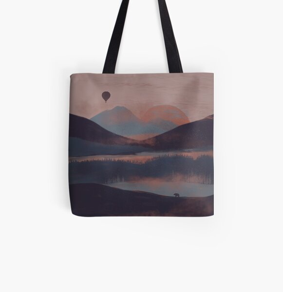 Adrift in the Mountains... All Over Print Tote Bag