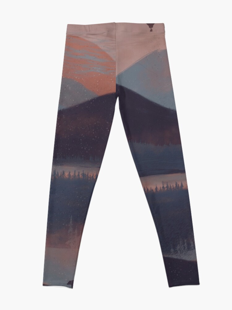 Alternate view of Adrift in the Mountains... Leggings