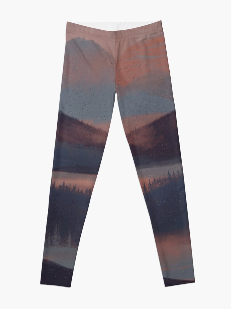 Alternate view of Adrift in the Mountains... Leggings