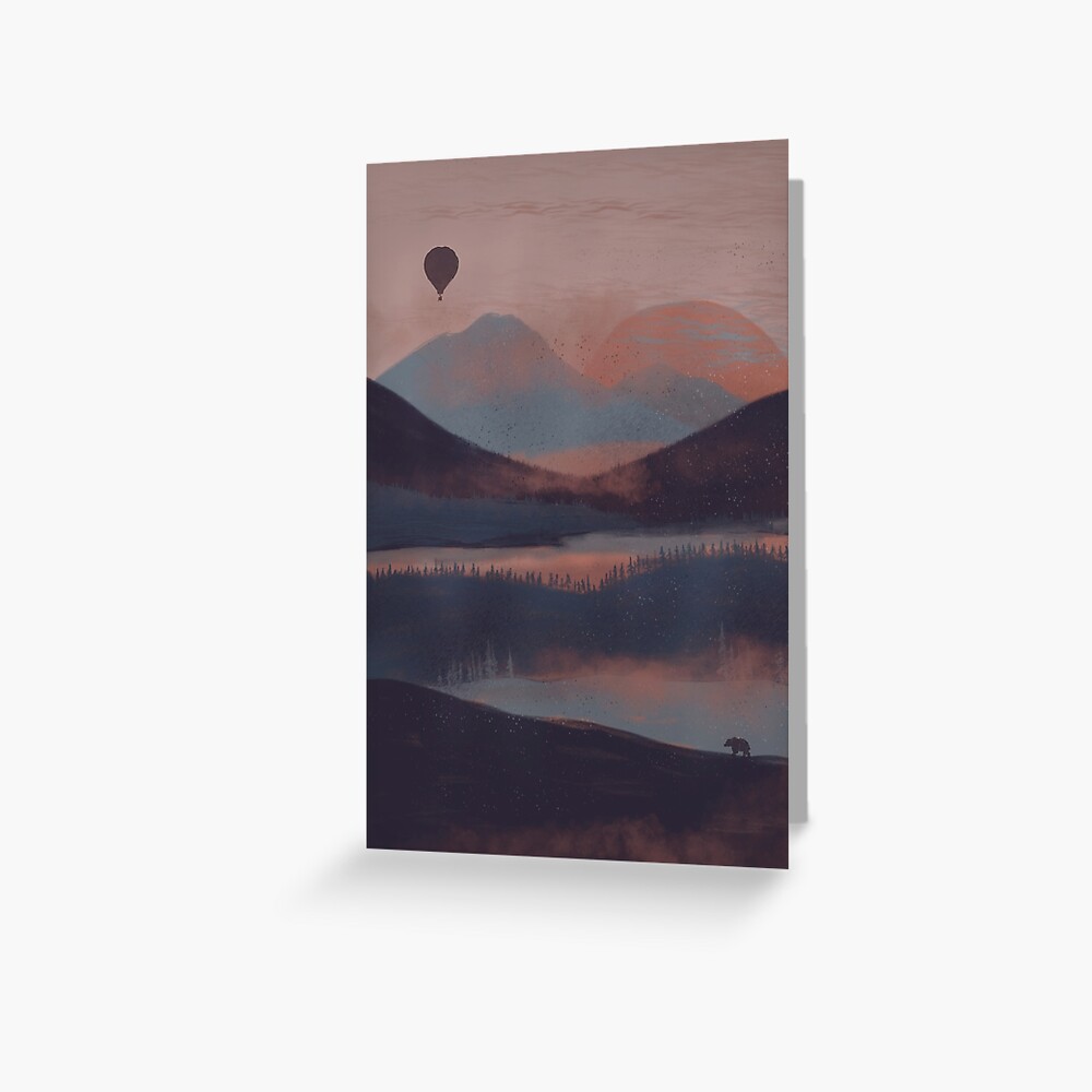 Adrift in the Mountains... Greeting Card