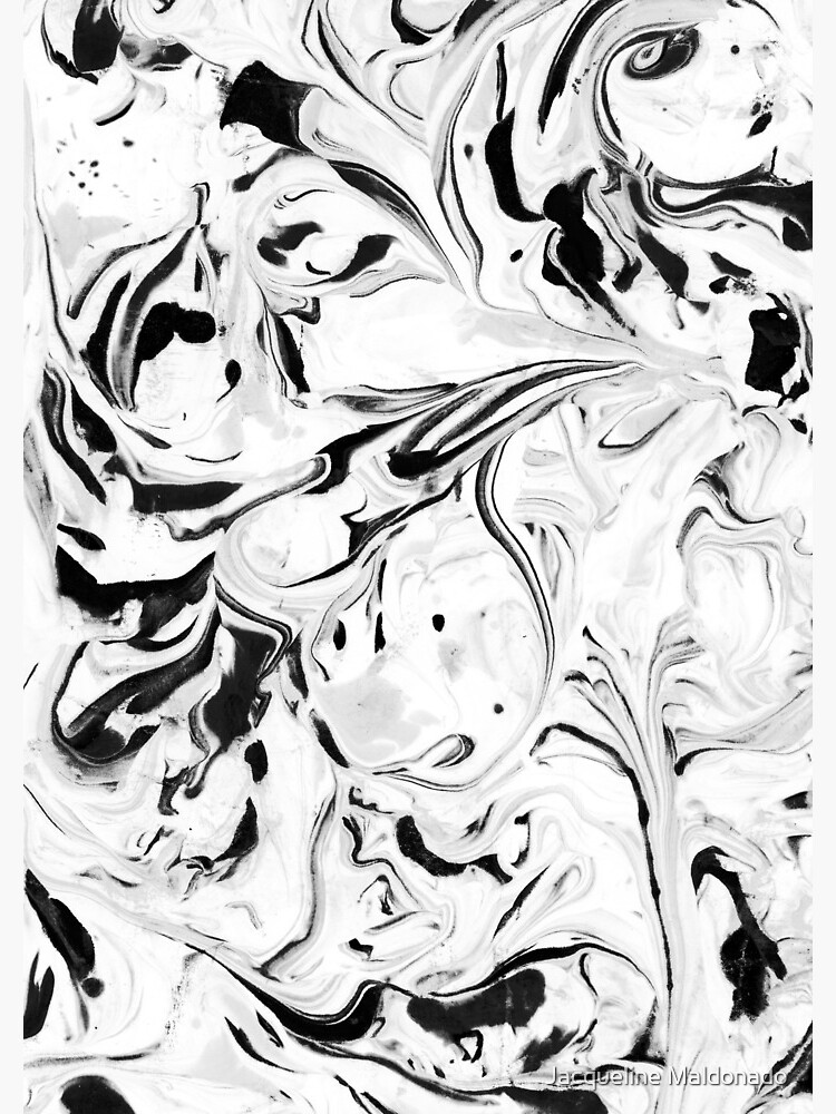Black and White Marble by mjmstudio