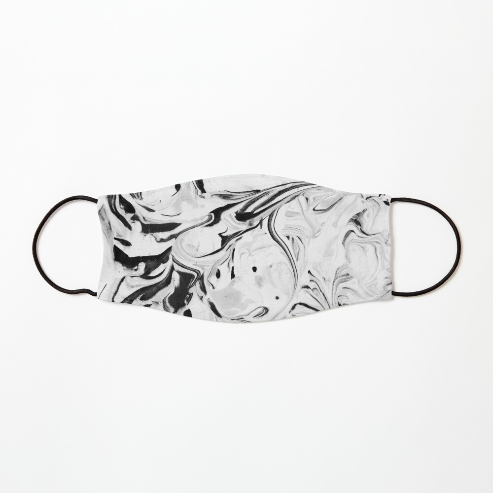 Black and White Marble Mask