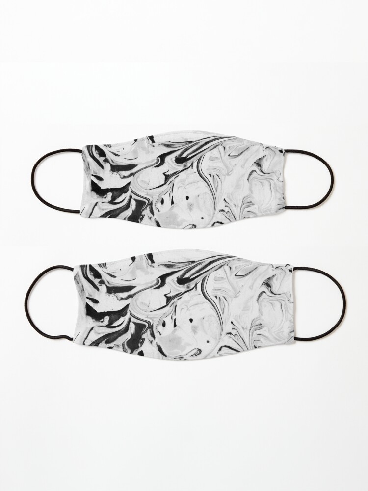 Thumbnail 3 of 5, Mask, Black and White Marble designed and sold by Jacqueline Maldonado.