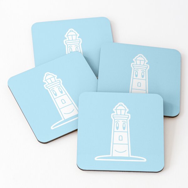 Item preview, Lighthouse Face on Blue Character Icon Cartoon designed and sold by npdstudio.
