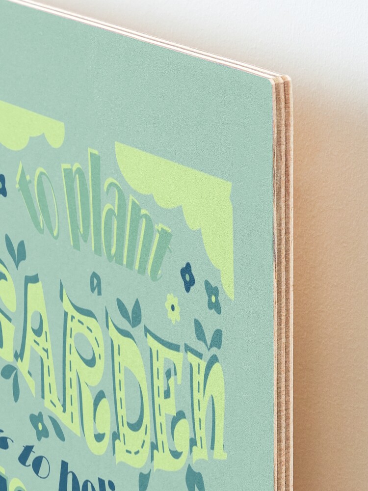 Alternate view of Plant a Garden Ver.1 Mounted Print