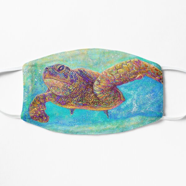 Sea Turtle Painting Flat Mask