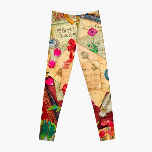 Vintage Love Letters Leggings
