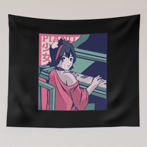 Item preview, SHOJO PIANIST ANIME WOMAN T-SHIRT TEE GIFT PRESENT BIRTHDAY CHRISTMAS designed and sold by Timcito.