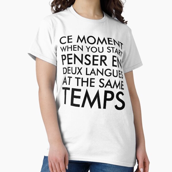 Item preview, Thinking in French and English designed and sold by ironydesigns.