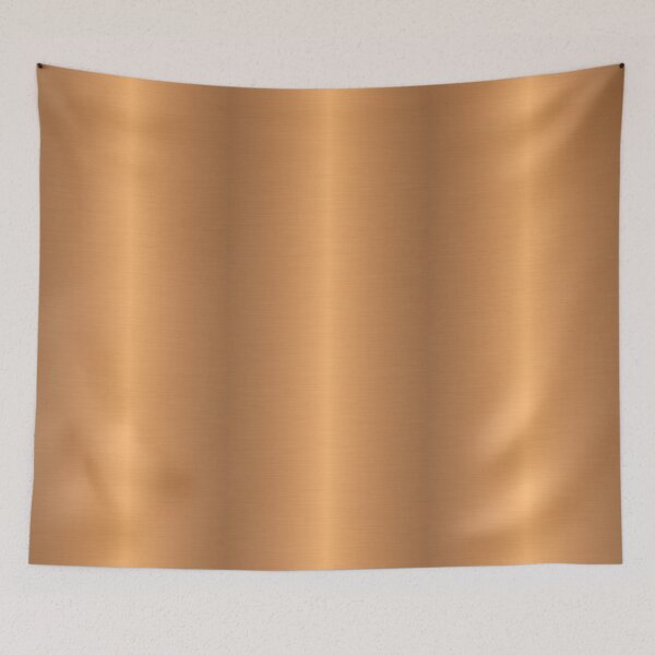 Item preview, Simple Glamorous Copper Faux Metallic with Shiny Look designed and sold by ankka.