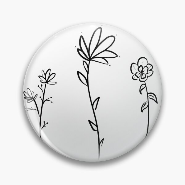 Item preview, minimalist flowers designed and sold by celiabrand.