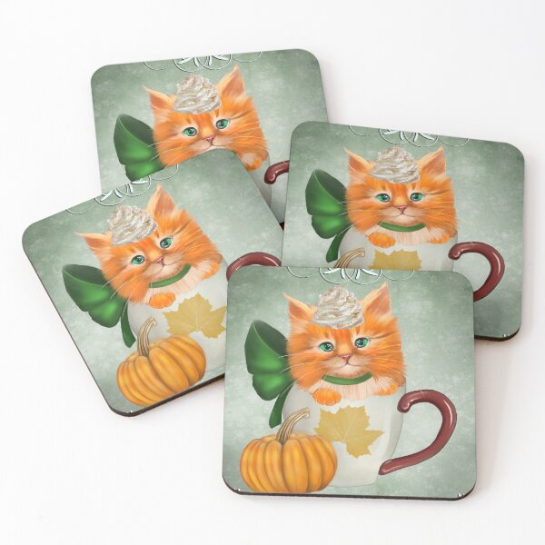 Item preview, Pumpkin Spice Latte Cat designed and sold by Ash Evans.