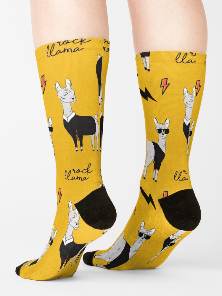 Chaussettes for Sale avec l uvre Lama de roche de l artiste Milatoo Redbubble