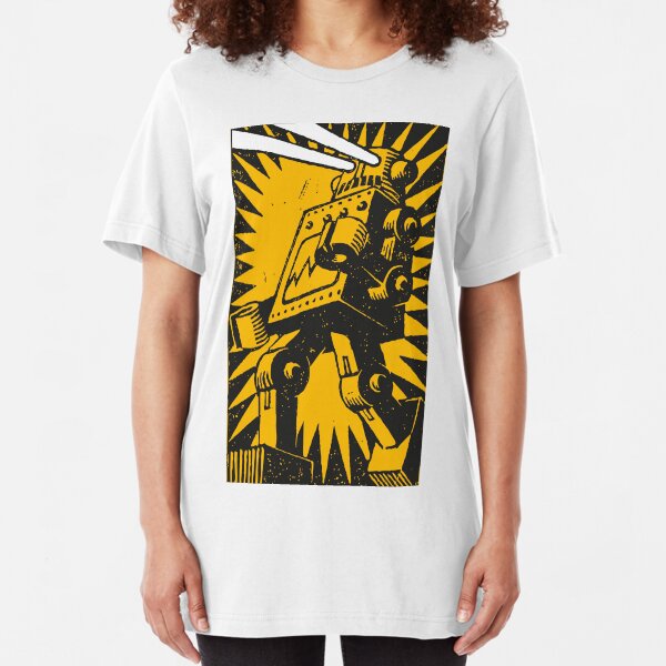 Black Robot Slim Fit T-Shirt