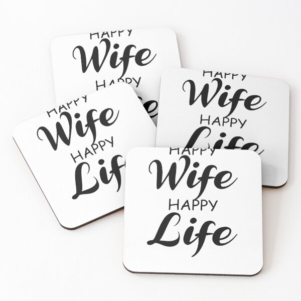 Item preview, Happy Wife Happy Life Lifehack Women Saying designed and sold by shurikaner.