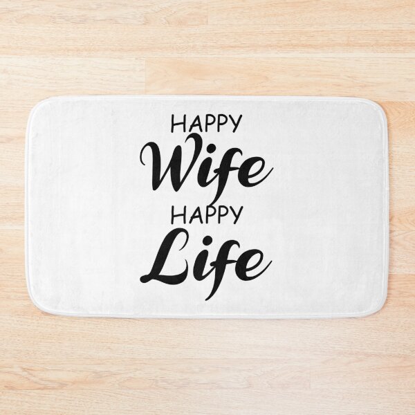 Item preview, Happy Wife Happy Life Lifehack Women Saying designed and sold by shurikaner.