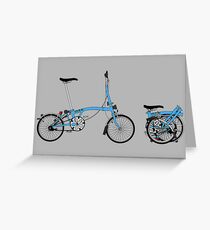 Brompton Bicycle Greeting Card