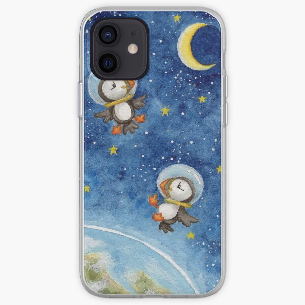 Space Puffins iPhone Soft Case