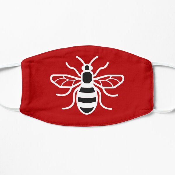 Manchester Red Bee Flat Mask
