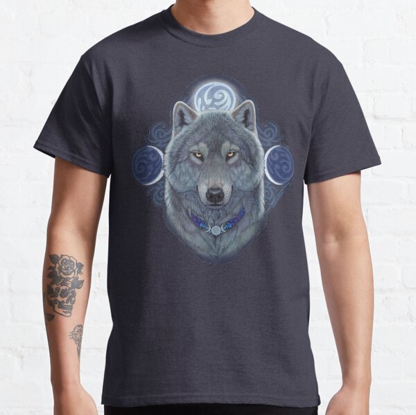 Mystical Moon Wolf Classic T-Shirt