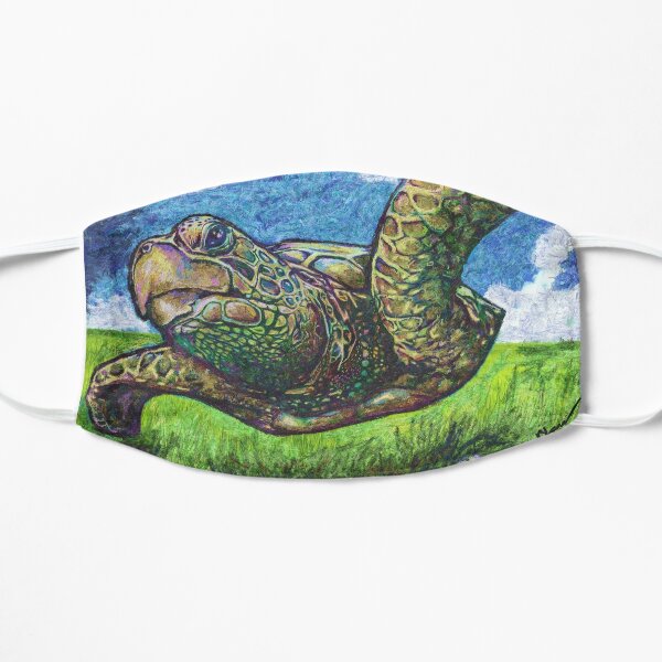 Sea Turtle in Flight Flat Mask