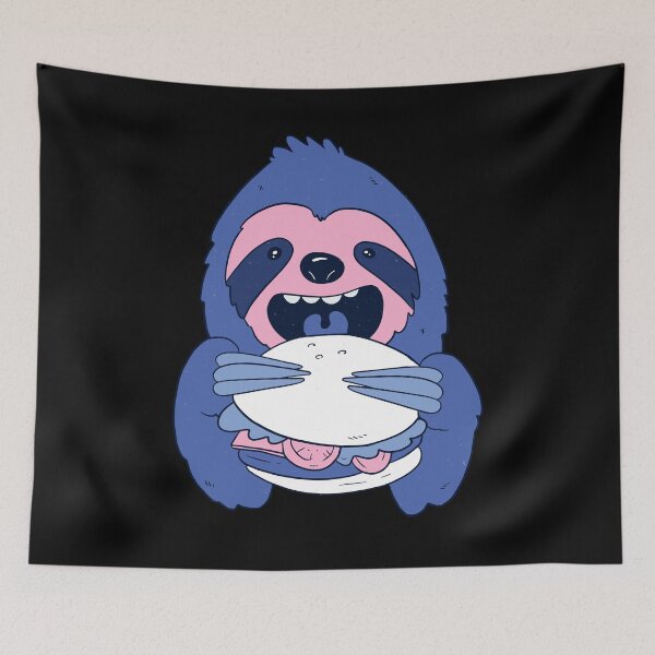 Item preview, BURGER SLOTH T-SHIRT TEE GIFT PRESENT BIRTHDAY CHRISTMAS designed and sold by Timcito.