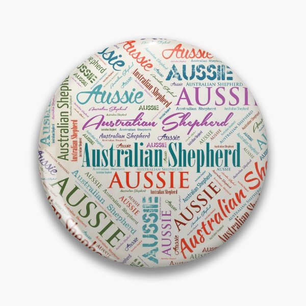 Item preview, Australian Shepherd Aussie Word Art designed and sold by k9printart.