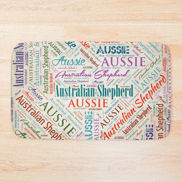 Item preview, Australian Shepherd Aussie Word Art designed and sold by k9printart.