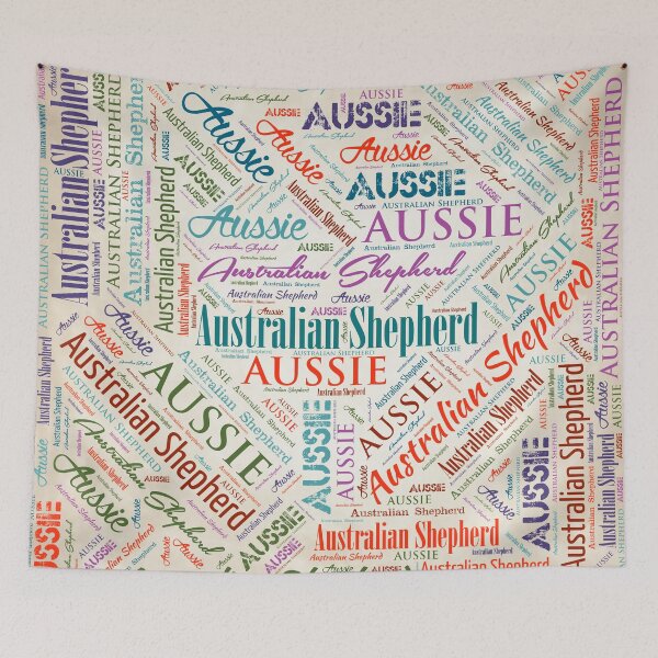 Item preview, Australian Shepherd Aussie Word Art designed and sold by k9printart.