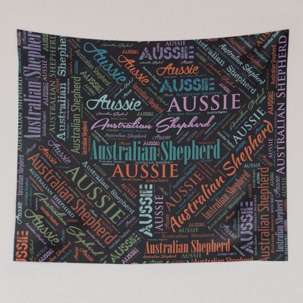 Item preview, Australian Shepherd Aussie Word Art designed and sold by k9printart.