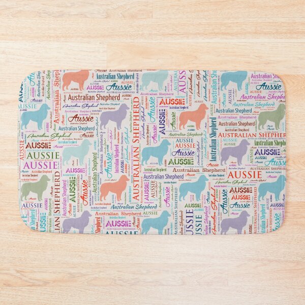 Item preview, Australian Shepherd Aussie Word Art designed and sold by k9printart.