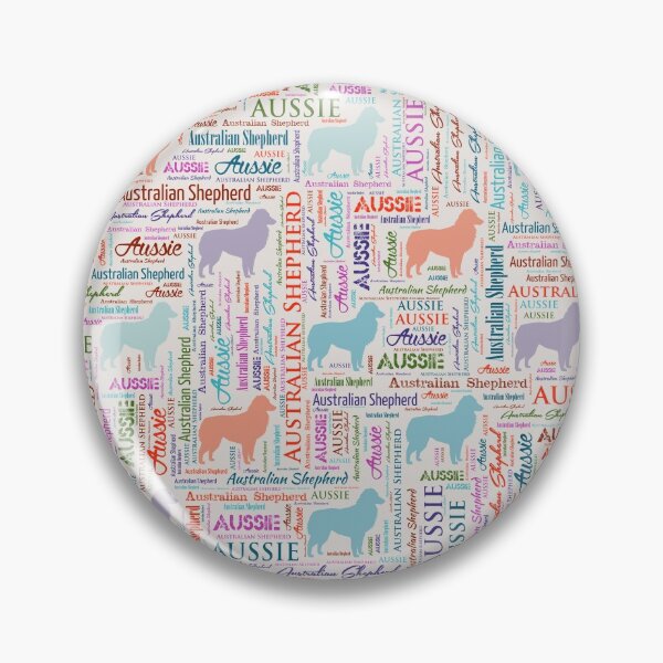 Item preview, Australian Shepherd Aussie Word Art designed and sold by k9printart.