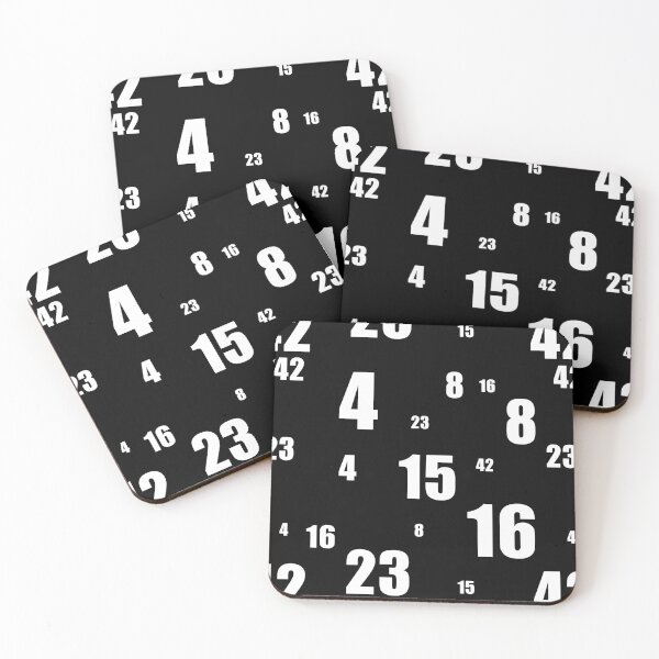 Item preview, Lost Numbers: 4 8 15 16 23 42 (Black) designed and sold by quoteedesigns.