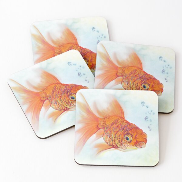 Item preview, Tattoo and Watercolor Goldfish designed and sold by KrakenSky.