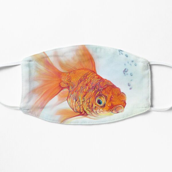 Tattoo and Watercolor Goldfish Flat Mask