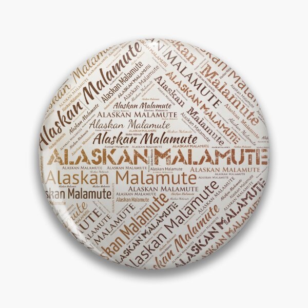 Item preview, Alaskan Malamute dog Word Art designed and sold by k9printart.