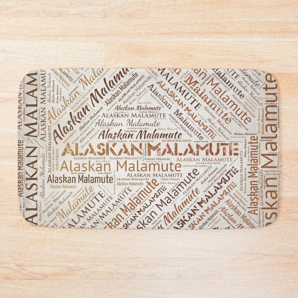 Item preview, Alaskan Malamute dog Word Art designed and sold by k9printart.