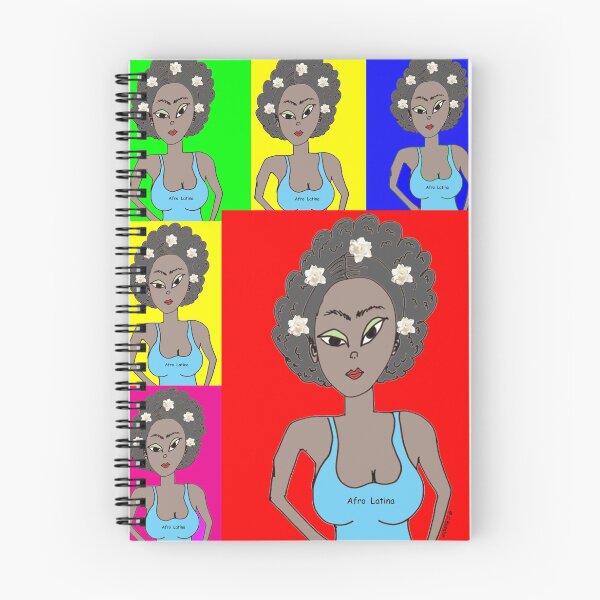 Item preview, Afro Latinas Flowers and Squares designed and sold by Corinne Basabe.