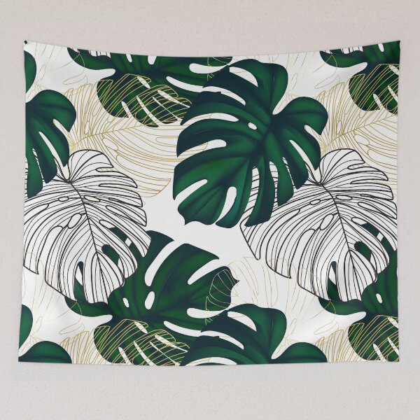 Item preview, Monstera gold line art designed and sold by Milatoo.