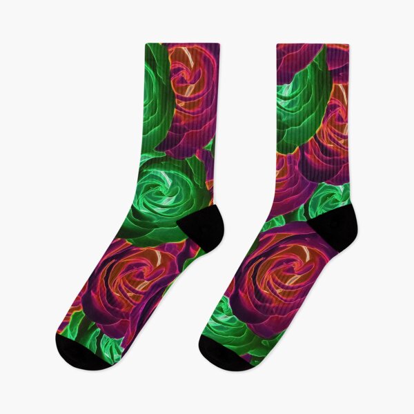 Item preview, closeup rose pattern texture abstract background in red and green designed and sold by Mrvell.