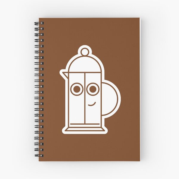 Item preview, French Press Face on Brown Character Icon Cartoon designed and sold by npdstudio.