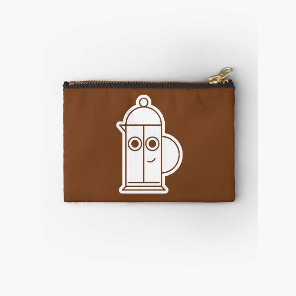 Item preview, French Press Face on Brown Character Icon Cartoon designed and sold by npdstudio.