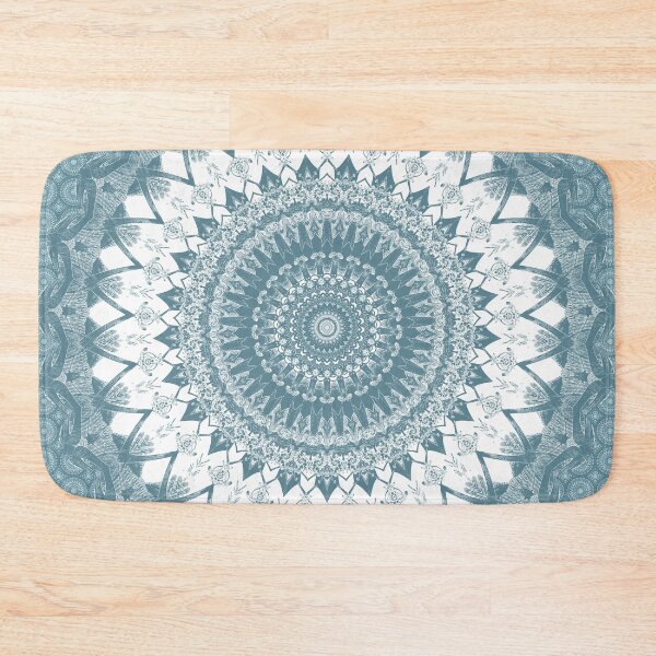 Item preview, Boho Blue Mandala designed and sold by Kelly Dietrich Mandala & Fractal Art.