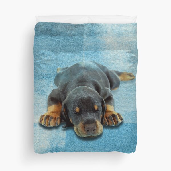 doberman duvet cover