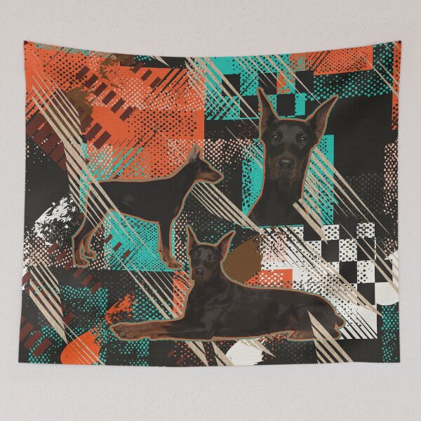 Item preview, Dobermann - Doberman Pinscher Abstract designed and sold by k9printart.
